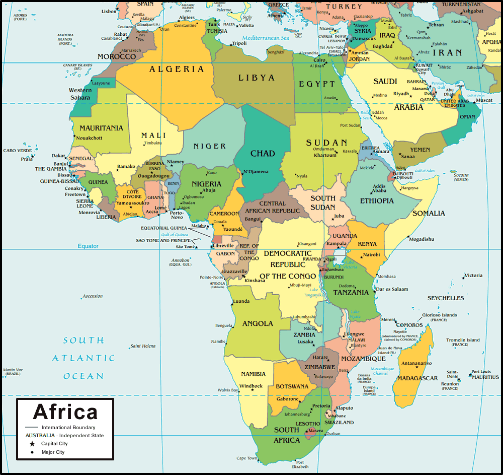 Map of Africa 